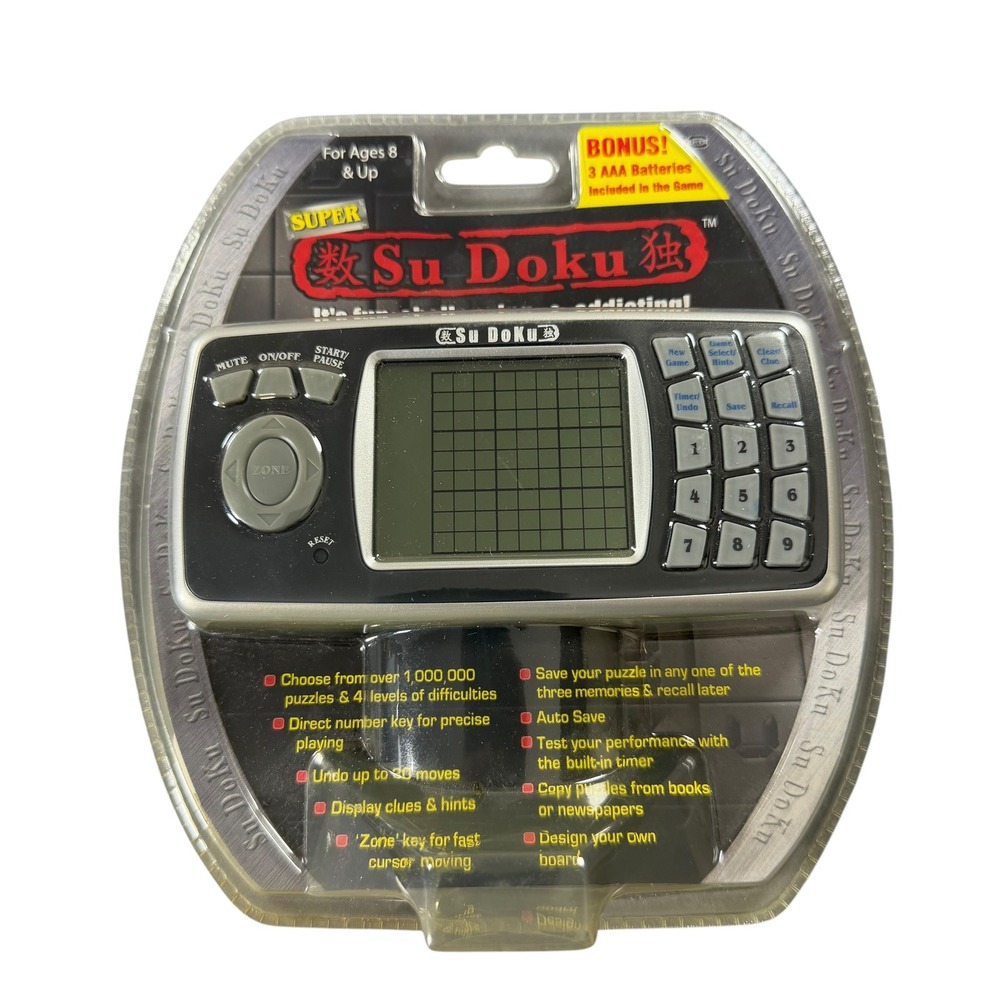 Super Su Doku Handheld‎ Electronic Game Sakar SDK-125-T New Sealed